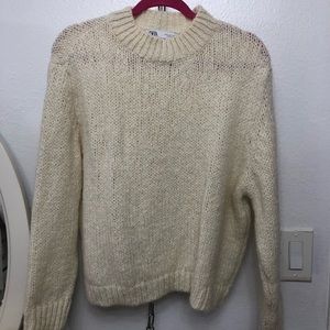 Zara Off White Wool Sweater
